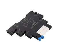 Fabater Module de Relais Statique AC de Contrôle Ultra Fin SPDT 6 A, Montage sur Rail DIN, Entrée 6-24 V, Contacts 1 NO + 1 NC, avec Affichage d'état LED et Diode de Protection