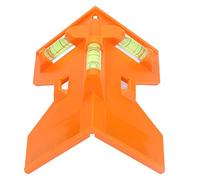 Fabater Niveau Magnétique pour Poteau, Outil de Mise à Niveau à Angle | Compteur de niveau de poteau ABS, niveau d\'angle de 90 ° à 3 flacons, niveau de tuyau magnétique pour l\'installation de