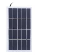 Fabater Panneau Solaire en Polysilicium 2 W 5 V avec Interface CC pour Batterie 3,7 V, Lampe de Jardin Extérieure, Mini Panneau de Batterie Solaire étanche pour Lumières de Secours, Feux de