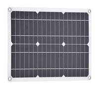 Fabater Panneau Solaire Portable 20 W, Chargeur Double Port USB, Module Photovoltaïque Monocristallin avec Contrôleur 10 A pour Batterie de Voiture, Camping-Car, Bateau, Camping en Plein Air