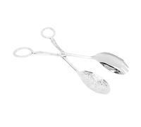 Fabater Pinces à Cuillère en Métal de Style Européen, Pinces à Ciseaux Multifonctions pour Service de Salade, pour Gâteau, Pain, Buffet de Fruits, Fête de Cuisine à Domicile (SILVER)