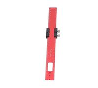 Fabater Règle de Traçage pour le Travail du Bois, Butée Coulissante de Poche en Alliage d'aluminium de 300 Mm Antirouille, Règle de Marquage pour le Travail du Bois avec Encoche pour Crayon et