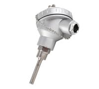 Fabater Sonde de Capteur de Température RTD PT100 Tête de Borne de Thermocouple à Filetage NPT 1/2", Tuyau en Acier Inoxydable de 8 Mm, Plage de Température de -200~420 ℃ pour Contrôleurs de