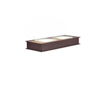 Fabbian Quarter Parete 23.5x10 cm Wandleuchte, brun satiné