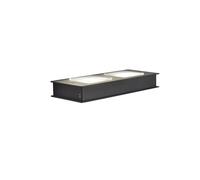 Fabbian Quarter Parete 23.5x10 cm Wandleuchte, noir