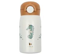 Fabelab Gourde Enfant 320 ml | Motif Hippocampe | Acier Inox Sans BPA | École Anti-Fuite | Bouteille d'Eau