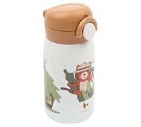 Fabelab Gourde Enfant 320 ml | Motif Tigre | Acier Inox Sans BPA | École Anti-Fuite | Bouteille d'Eau