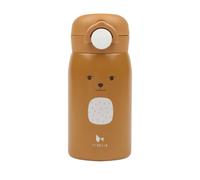 Fabelab Gourde Enfant 320 ml | Ours Acier Inox Sans BPA | Anti-Fuite Ecole | Bouteille d'Eau