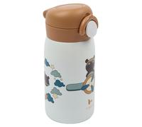 Fabelab Gourde pour enfant - 320 ml - Ours Little Flyers - En acier inoxydable sans BPA - Anti-fuite pour l'école