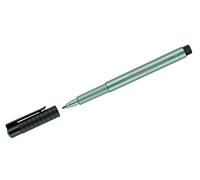 Faber-Castell Feutre PITT Artist Pen, encre pigmentée 1,5 mm, vert métallique