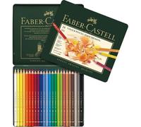 FABER-CASTELL Crayons de couleur POLYCHROMOS, étui en métal