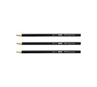 Faber-Castell 1111 2B 2B crayon graphite - crayons graphite (2B, Noir, Hexagonal)
