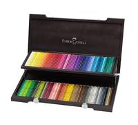 Faber-Castell 117513 Crayons Aquarellables Albrecht Dürer, Boîte en Bois 120 Crayons à Mine Épaisse 3,8 mm, Crayons Aquarelle aux Pigments Solubles qui se Transforment en Quelques Coups de Pinceau