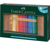 Faber-Castell 117530 - Crayons aquarellables Albrecht Dürer, Trousse à Crayons avec 30 Crayons aquarellables aux Mines épaisses de 3,8 mm, Crayons en Bois avec pigments solubles dans l'eau