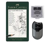 Faber-Castell 119065 Castell 9000 Lot de 12 crayons de papier 8B - 2H
