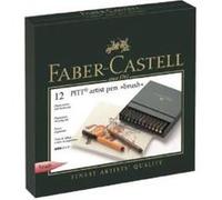 FABER-CASTELL Crayon à encre de Chine PITT artist pen, boîte d'atelier de 12 pièces