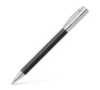 Faber-Castell 138130 - Portemine AMBITION résine précieuse, épaisseur de mine : 0,7 mm, Emballage cadeau inclus, Couleur du corps : noir / argent
