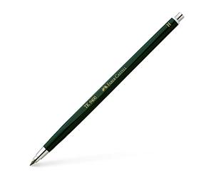 FABER-CASTELL 139411 - Porte-mine TK 9400, épaisseur de mine: 2 mm, dureté: H, couleur du corps: vert