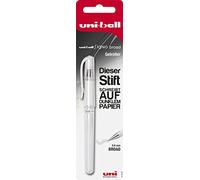 Faber-Castell 146895 Signo Stylo roller Uni-Ball UM-153, pointe : 0,6 mm Blanc