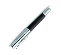 Faber-Castell 148221 E-Motion F Stylo Plume Bois Noir/Chrome