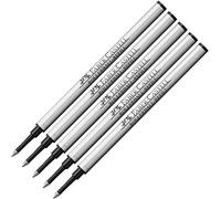 Faber-Castell 148712 - Recharge pour stylo roller Basic (lot de 5, noir)