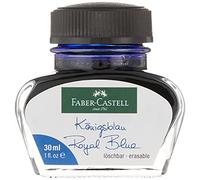 Faber-Castell Flacon d'encre 149839 – Bleu roi, effaçable, 30 ml