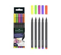 FABER-CASTELL Feutre pointe fine GRIP FINEPEN fluo, étui