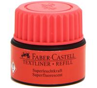 Faber-Castell 154921 - Refill evidenziatore, rosso, per Textliner 1543, 1546 e 1