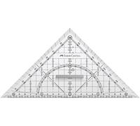 FABER-CASTELL 171010 - Équerre géométrique Grip avec poignée, 22 cm, 1 pièce