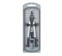 Faber-Castell Compas 174035 – à réglage rapide avec articulations – argent/noir