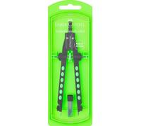 Faber-Castell 174335 - Compas, Factory Fluo vert