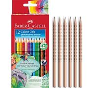 Faber-Castell - 18 crayons de couleur et à papier Natur
