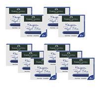Faber-Castell 185506 - Lot de 10 cartouches d'encre standard (bleu roi), standard)