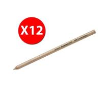 Faber-Castell Effacer crayon blanc 7058 Perfection VPE = 12 unités