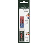 Faber-Castell 188296 Gomme 7081/7070-40 - 2 pièces sur carte blister
