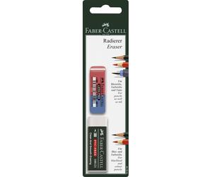 Faber-Castell 188296 Gomme 7081/7070-40 - 2 pièces sur carte blister