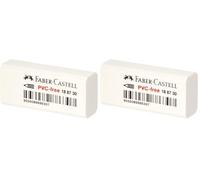 Faber-Castell 188730 Blanc 1pièce(s) gomme à effacer - Gommes à effacer (Blanc, 1 pièce(s)) (Lot de 2)