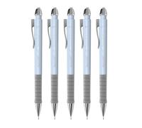 Faber-Castell 205210 - Porte-mines Apollo bleu ciel, 5 pièces, dureté B, mine 0,7 mm, gomme incluse