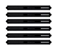 FABER-CASTELL 205243 - Règle 30 cm, 6 pièces, Règles incassables Dots noir avec champ de nom