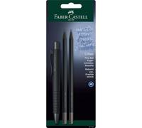 FABER-CASTELL 241124 Kit d'écriture All Black avec stylo à bille Poly Ball Urban et 2 crayons Urban