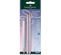 Faber-Castell 241159 - Set d'écriture Blushing Sky, avec stylo à bille Poly Ball et 2 crayons à papier