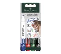 FABER-CASTELL 253942 - Set di pennarelli per lavagna bianca W20, 4 pennarelli pe