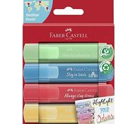 Etui 4 Surligneurs - Couleurs Pastel - Faber-Castell - Textliner 46