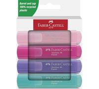 FABER-CASTELL Surligneur TEXTLINER 46 PASTEL, étui de 4