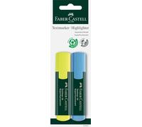 Faber-Castell 254891 - Blister 2 Textliner 48 - Jaune/Bleu