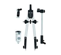 Faber-Castell 32724-3A - Compas à ajustement rapide avec adaptateur universel - Rallonge et accessoires.