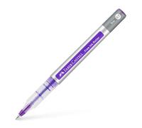 Faber-Castell 348136 - Stylo à bille roulante Free Ink violet, bille roulante 0,4 mm, stylo à encre indélébile