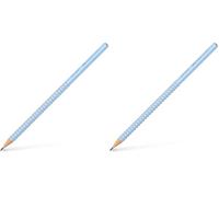 Faber-Castell 517074 - Crayon Grip Graphite - B - Sky Blue (Lot de 2)
