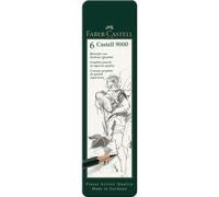 Faber-Castell 9000 Lot de 6 crayons graphite