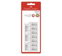 Faber-Castell 9556089886130 Blanc 10pièce(s) gomme à effacer - Gommes à effacer (Blanc, Ampoule, 10 pièce(s))